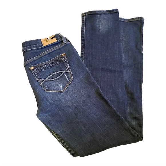 Y2K Abercrombie & Fitch The A&F Skinny Jeans Distressed Med Wash Size 6R - Picture 1 of 5